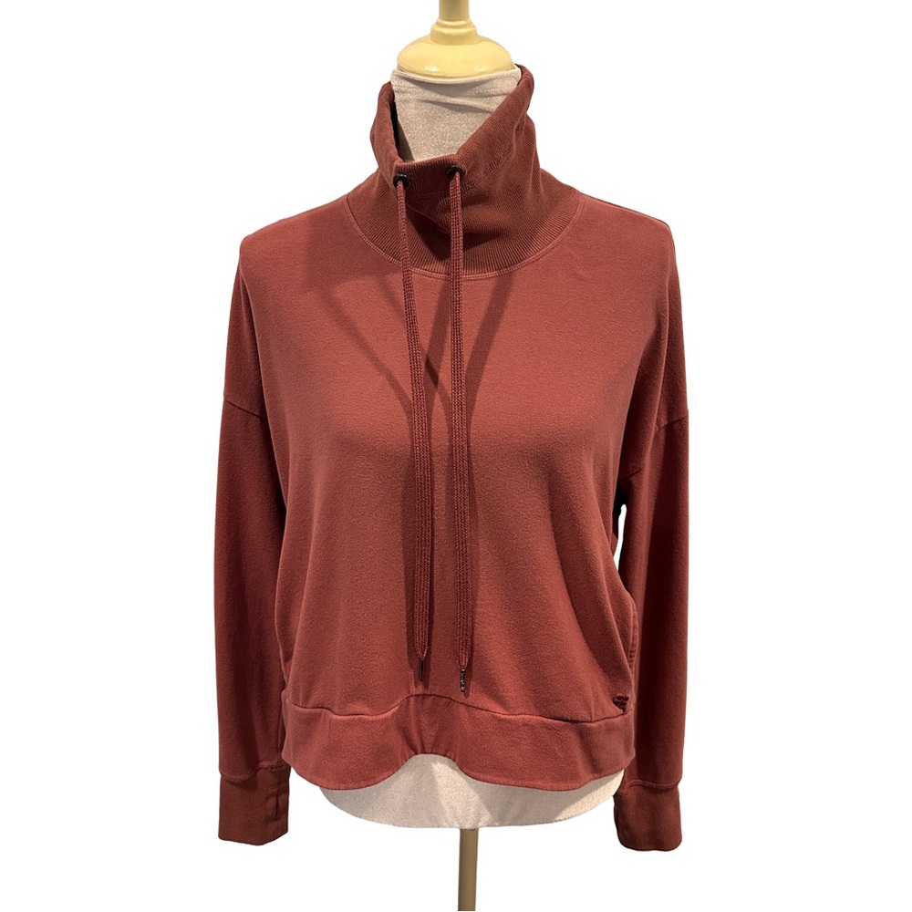 Sweaty Betty Rust‎ Adjustable Funnel Neck Sweatshirt 8-10
